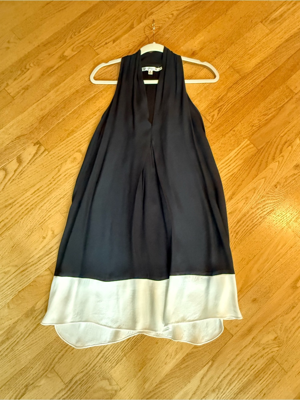 Max Studio Trapeze Dress Navy Blue Size Small